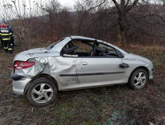 FOTO: O tânără și frățiorul acesteia au plonjat într-o râpă FOTO: O tânără și frățiorul acesteia au plonjat într-o râpă