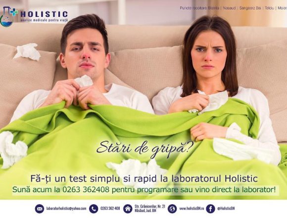 La Holistic îți poţi face rapid testul de gripă! La Holistic îți poţi face rapid testul de gripă!