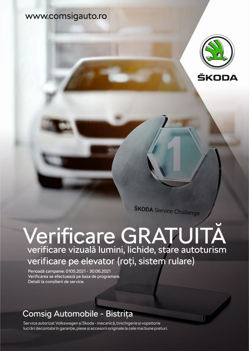 More than anything Appal Saturate COMSIG Automobile (dealer Volkswagen) este acum și service autorizat Skoda  - Bistriteanul - Afla primul