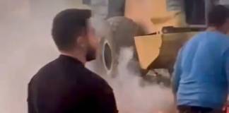 VIDEO: Un camion aflat în trafic a luat foc, în Bistrița Bârgăului!