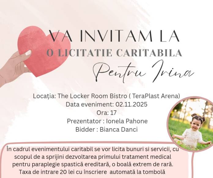 Bistrita_Licitatie caritabila IRINA
