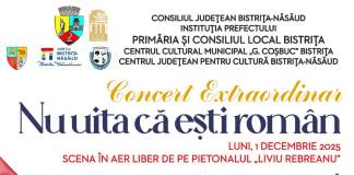 Bistrițenii, invitați în centrul orașului, de 1 Decembrie, Ziua Națională a României: Spectacol folcloric și retragere cu torțe