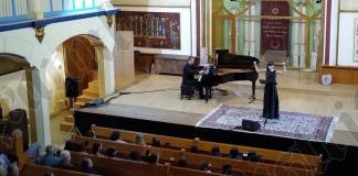 FOTO/VIDEO: Chopin Exposed, cu Flavia Giurgiu & Sergiu Tuhuțiu (pian), într-o seară memorabilă, la Sinagoga din Bistrița