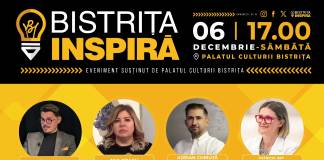 BISTRIȚA INSPIRĂ: Prima ediție, în 6 decembrie, la Palatul Culturii! O poveste în care devenim conștienți că Bistrița generează lumină, idei și energie creativă