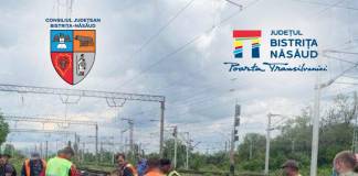 Atenție, șoferi! Trafic rutier blocat pe DJ 172A, în Beclean, din cauza unor lucrări urgente la calea ferată