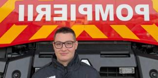 Vasile Nechiti, pompierul – înger păzitor – al tinerei implicată în accidentul de ieri, din Coșbuc