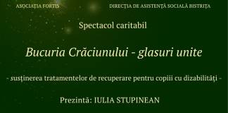 Crăciunul unității la Bistrița: Copii de toate confesiunile cântă împreună pentru o cauză nobilă!