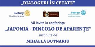 CONFERINȚĂ – „Japonia, dincolo de aparențe”, cu Mihaela Butnariu