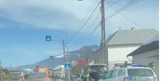 Accident pe DN17, în Tiha Bârgăului: O femeie a ajuns la spital