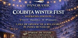 COLIBIȚA WINTER FEST: Zăpadă câtă vrei, DJ, party pe patine și pârtie pentru săniuș, în weekend, la Panoramic!