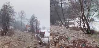 VIDEO. Formațiunile de gheață de pe patru râuri din BN sunt în curs de deplasare