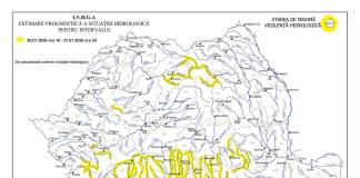 Risc de inundații și viituri pe mai multe râuri din Bistrița – Năsăud