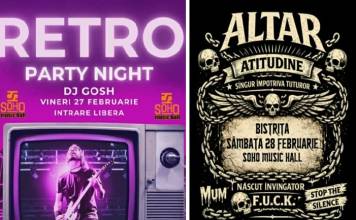 Concert ALTAR, mâine seară, în SOHO Music Hall. Diseară – Retro Party cu DJ Gosh