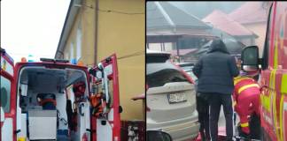 VIDEO- GRAV: Elev căzut de la etajul întâi al Liceului Tehnologic Telciu