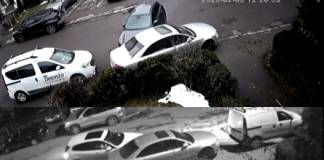 VIDEO – Dublu-ghinion: I-a fost lovită mașina în parcare, de două ori în aceeași zi