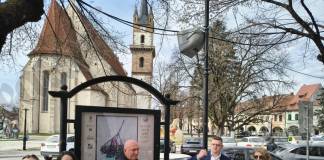 FOTO/VIDEO – Artă în drum spre casă: Artiștii din Bistrița își expun creațiile în stațiile de autobuz. Un oraș mai viu, mai atractiv