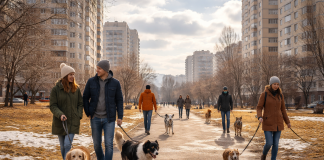 Bistrițenii deranjați de cei care-și plimbă câinii printre blocuri, sesizează Garda de Mediu