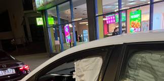 FOTO/VIDEO – Bistrița: Accident cu autospecială de poliție, în sensul de la Winmarkt