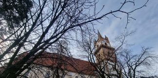 ”Ciorile mai importante ca oamenii!” Lasere care vor lumina din turnul Bisericii Evanghelice, în speranța de a scăpa de ciori