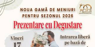 Prezentare cu degustare: Agenția de Nunți Avramii prezintă noile meniuri pentru 2026!