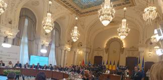 VIDEO – Elevii din Bistrița-Năsăud, aplaudați la scenă deschisă în București, la Palatul Cotroceni: „Simt că Rebound ar putea schimba radical generația noastră”