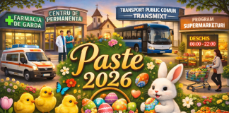PAȘTE 2026: Farmacii de gardă, centre de permanență, program magazine mari și ore transport Transmixt