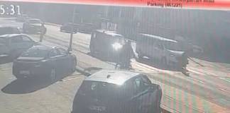 VIDEO-Bistrița: O femeie a fost lovită pe o trecere de pietoni de pe strada Libertății