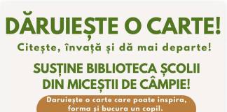 Campanie de încurajare a lecturii, la Miceștii de Câmpie: Dăruiește și tu o poveste!