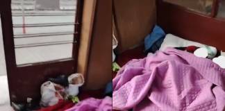 VIDEO – Doi copilași dormeau pe jos, în gara din Ilva Mică. ”Nu ai ce le face!”