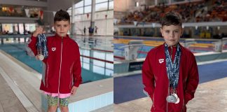 Millan, copilul minune din Beclean, și-a făcut cadou de Paște CINCI medalii la o competiție grea de înot