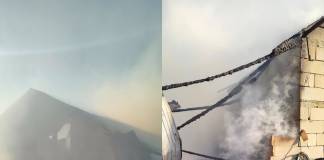 FOTO: Casă distrusă de flăcări, în Crainimăt