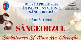 Sărbătoare mare, în parcul stațiunii Sângeorz-Băi, de Sf. Gheorghe! Ce bunătăți puteți gusta la „Târgul lapcelui ge oi”