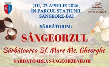 Sărbătoare mare, în parcul stațiunii Sângeorz-Băi, de Sf. Gheorghe! Ce bunătăți puteți gusta la „Târgul lapcelui ge oi”