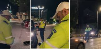 VIDEO: Razie de noapte, în Bistrița. S-a lăsat cu 15 amenzi și 2 permise reținute de polițiștii rutieri