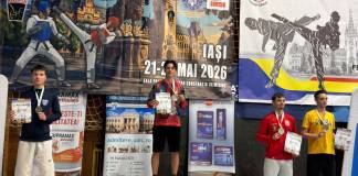 FOTO – TAEKWONDO WT: Performanță de aur pentru Gloria Bistrița! Mario Mureșanu și Ștefan Agrișan, campioni la Naționale și la Universitari