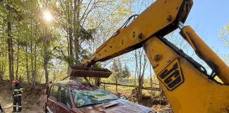 FOTO – Accident spectaculos, cu un copil implicat, în Mureșenii Bârgăului