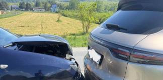 VIDEO: Carambol pe DN 17, în Șieu Măgheruș. Patru persoane implicate