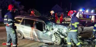 FOTO/VIDEO: Accident pe drumul de centură al Bistriței