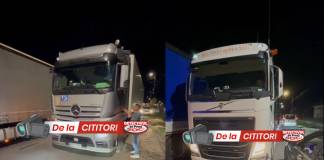 VIDEO: Haos luni noaptea în vama Petea! Un TIR cu numere de BN a intrat pe contrasens, blocând circulația