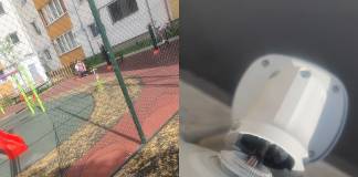 FOTO: Au vandalizat parcul de joacă după ce au distrus camerele de supraveghere