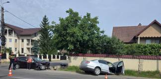 FOTO/VIDEO: Accident pe centură, la intersecția cu Drumul Dumitrei Vechi
