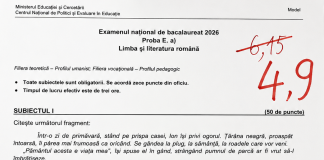 După contestație, a picat BAC-ul! Aproape un punct jumătate scăzut la Limba și Literatura Română