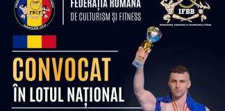 Beclenarul Marius Nicoară, convocat în lotul național de fitness pentru Campionatul Mondial din Spania