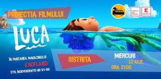 Cinema sub stele, la Bistrița! Filmul LUCA, în parcarea Kaufland-ului de pe Independenței!