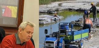 Bărbatul care încărca nămol în butoi s-a ales cu amendă penală. Grațian Morariu, Garda de Mediu: ”Și mai e o plângere penală și o amendă!”