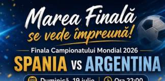 Duminică urmărim împreună, pe Pietonal, finala Campionatului Mondial de fotbal