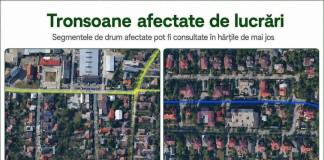 Patru artere intens circulate din Bistrița se închid, începând de astăzi, pentru lucrări la apă și canal. Cât vor dura: