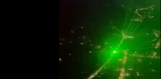 VIDEO – INCONȘTIENȚĂ! S-au jucat cu laserele în direcția elicopterului SMURD!