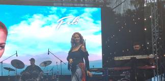FOTO/VIDEO – Seară magică pe Pietonalul Liviu Rebreanu: Mii de bistrițeni au cântat alături de Feli, Florian Rus și Andrei Bănuță