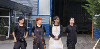 FOTO/VIDEO: Patru studenți ai Universității Naționale de Arte București au muncit cot la cot cu muncitorii de la Comelf. Au ieșit câteva sculpturi în metal impresionante